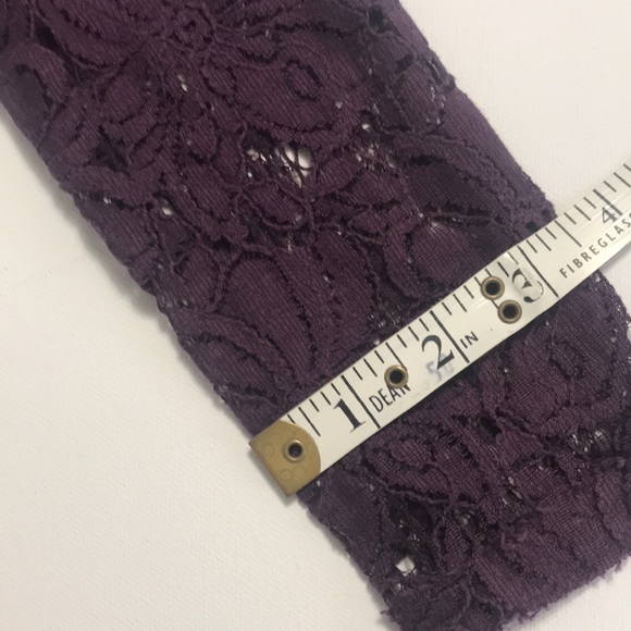 Anthropologie Bordeaux Brand Lace Inset Long Sleeve Top - Picture 7 of 7